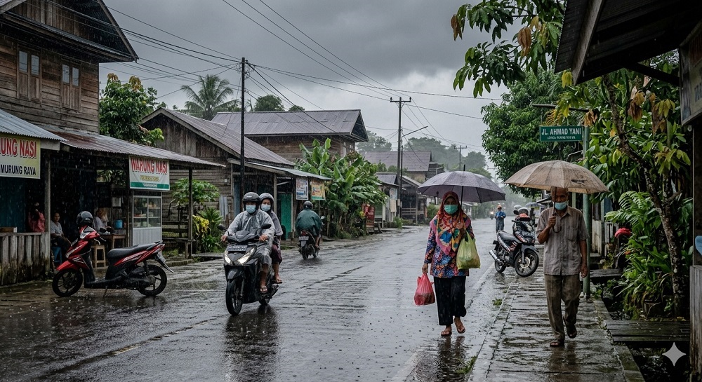 Prakiraan Cuaca Murung Raya Hari Ini: Kabar Baik, Hujan Ringan Mulai Turun di Tiga Kecamatan Ini