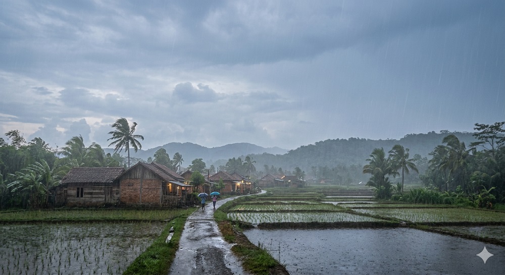 Prakiraan Cuaca Kalsel: Hujan Ringan Rata Membasahi Nyaris Semua Wilayah