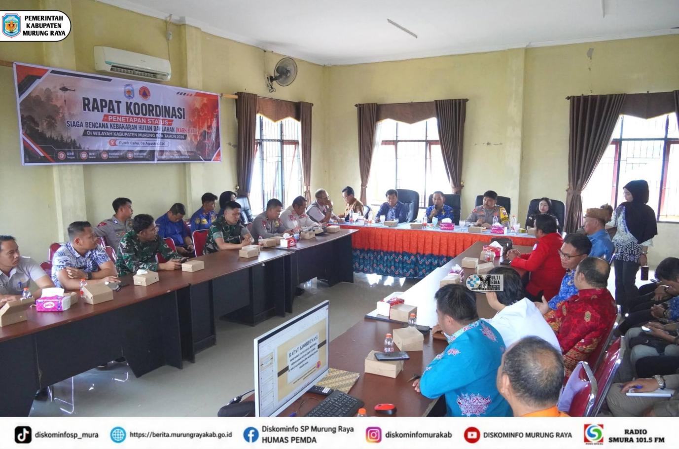 Musim Kemarau Murung Raya Tetapkan Siaga Karhutla 2026
