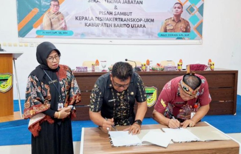 Sertijab Nakertranskop UKM, Agus Siswadi Tegaskan Komitmen Pengabdian