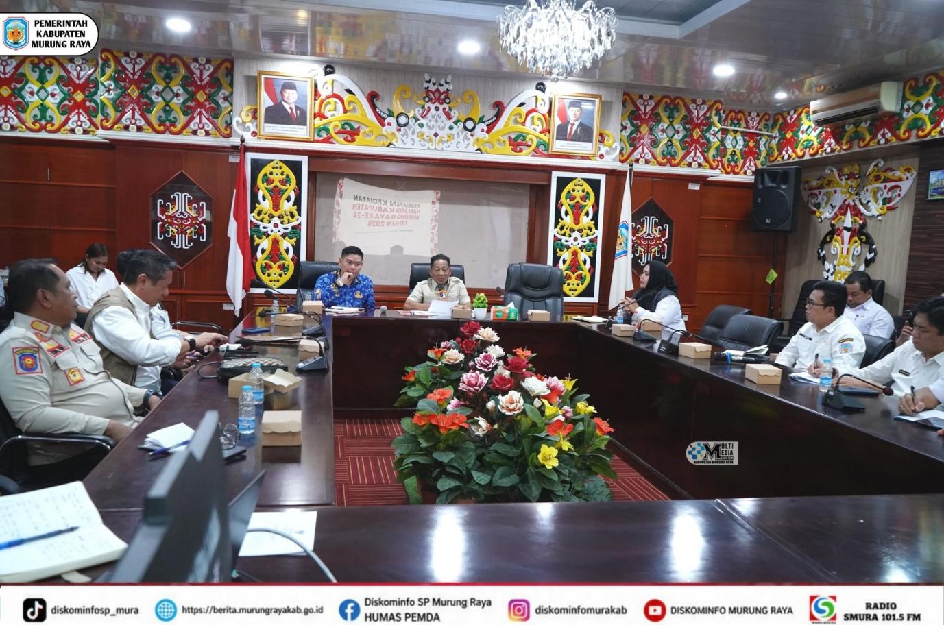 Bupati Heriyus Pimpin Rapat Hari Jadi Mura ke-24