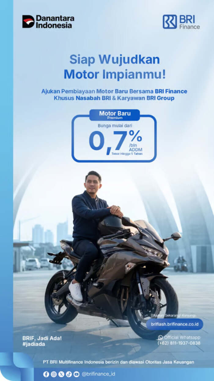 BRI Finance Hadirkan Pembiayaan Motor Premium dengan Bunga Kompetitif