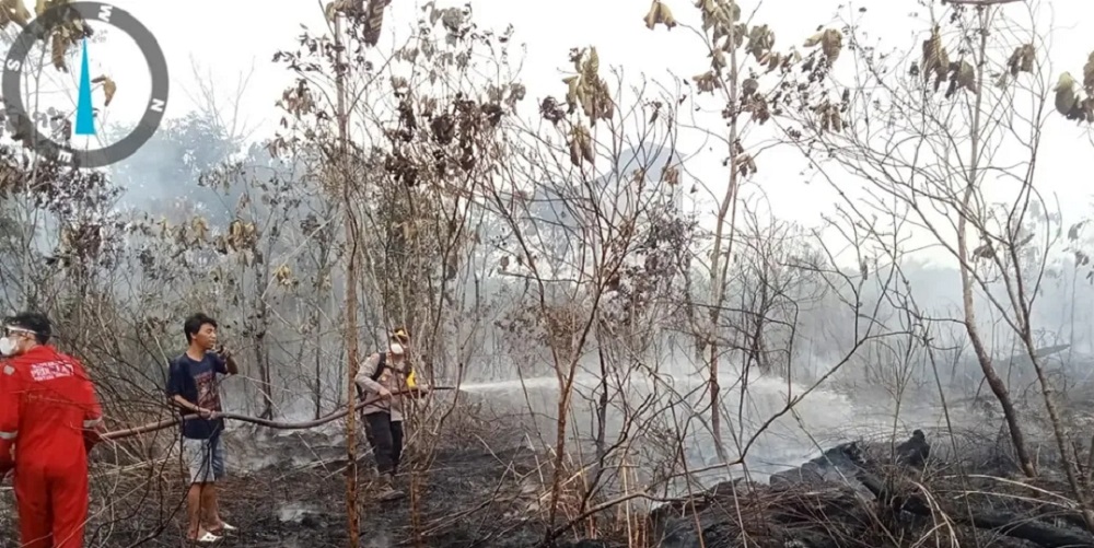 Berjibaku 20 Kilometer, Tim Gabungan dan Polres Barito Utara Padamkan Karhutla di Bintang Ninggi II