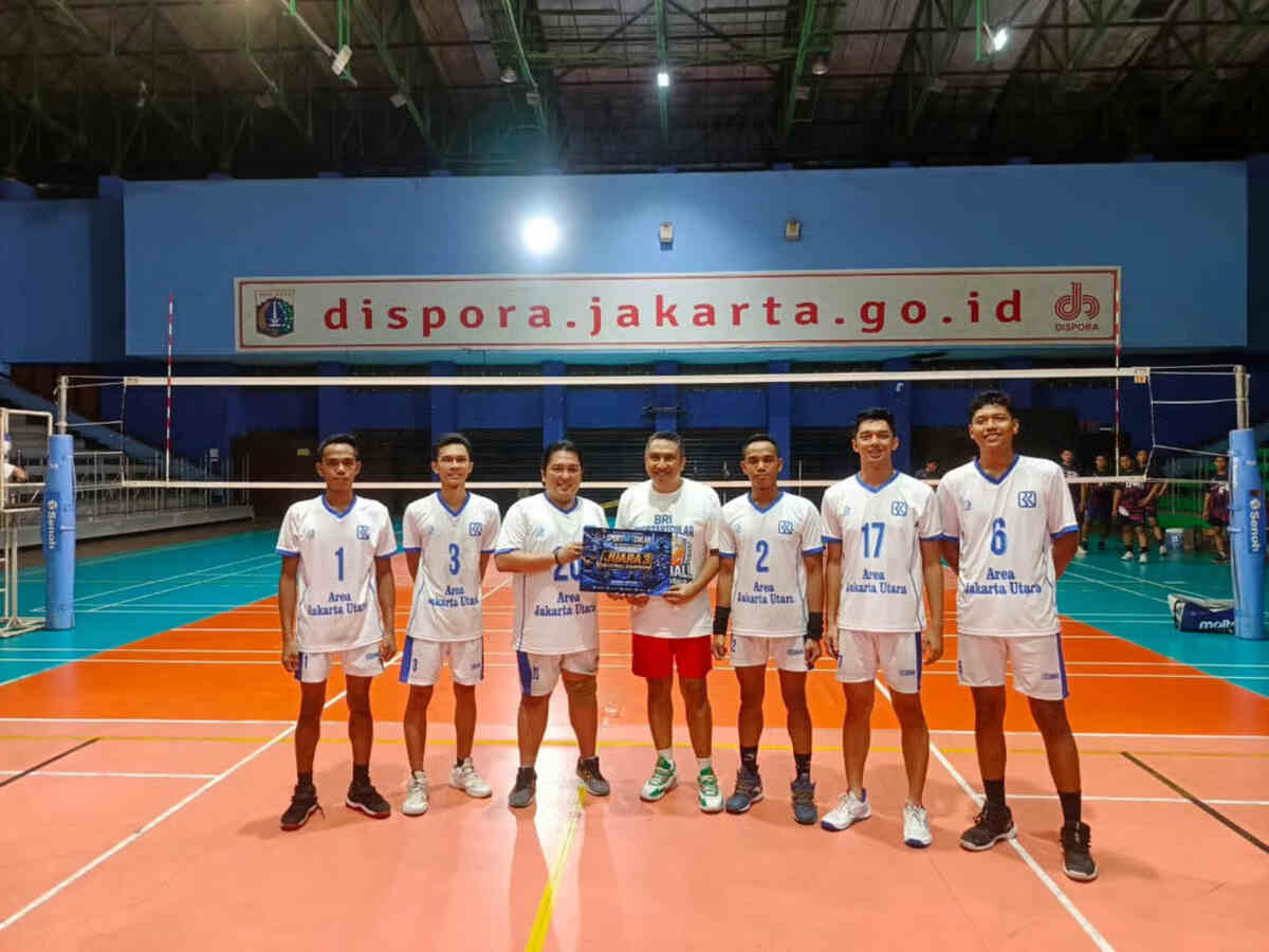 Area Kelapa Gading Raih Juara 3 Sportartcular BRI Region 6 Cabang Voli