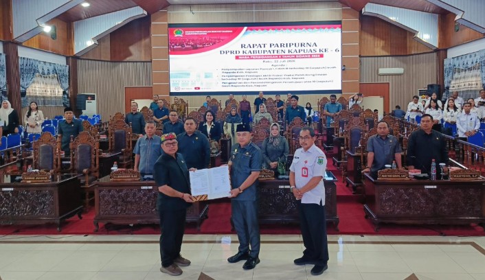DPRD Kapuas Tunda Pengesahan Raperda RTRW, Sembilan Perda Disetujui