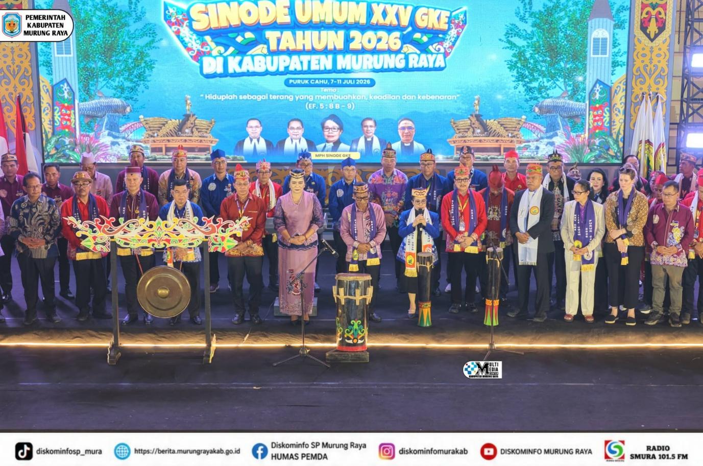 Ribuan Peserta Hadiri Pembukaan Sinode Umum XXV GKE di Puruk Cahu