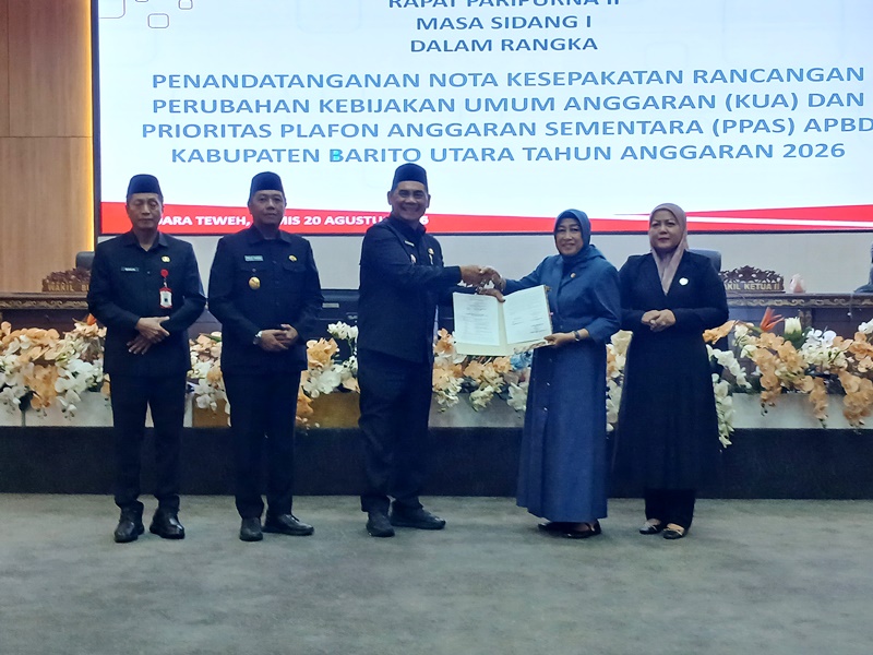 Nota Kesepakatan KUA-PPAS 2026 Disetujui