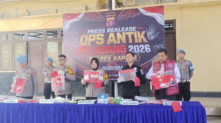 Operasi Antik Talabang 2026, Polres Kapuas Tangkap 8 Tersangka dengan Barang Bukti 49,62 Gram Sabu