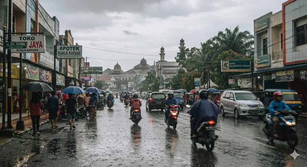 Prakiraan Cuaca Kalteng Hari Ini: Hujan Ringan Mulai Datang di Tiga Kabupaten Ini