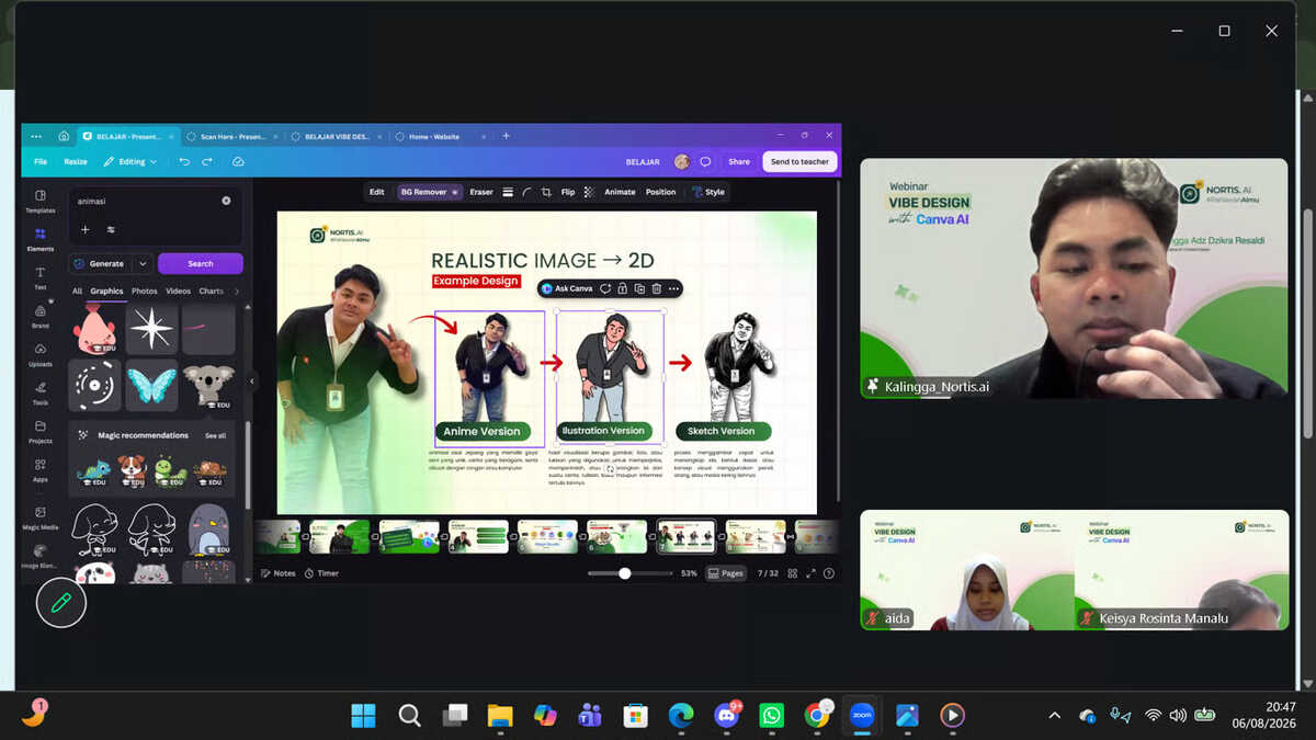 Telkom AI Center Malang Dukung Pengembangan Skill Digital melalui Vibe Design with Canva AI