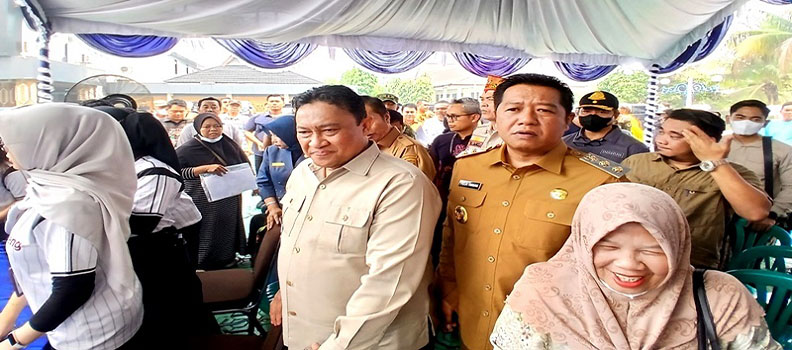 Hadapi El Nino dan Karhutla, Pemprov Kalteng dan Pemkab Barito Utara Perkuat Sinergi serta Salurkan Bantuan
