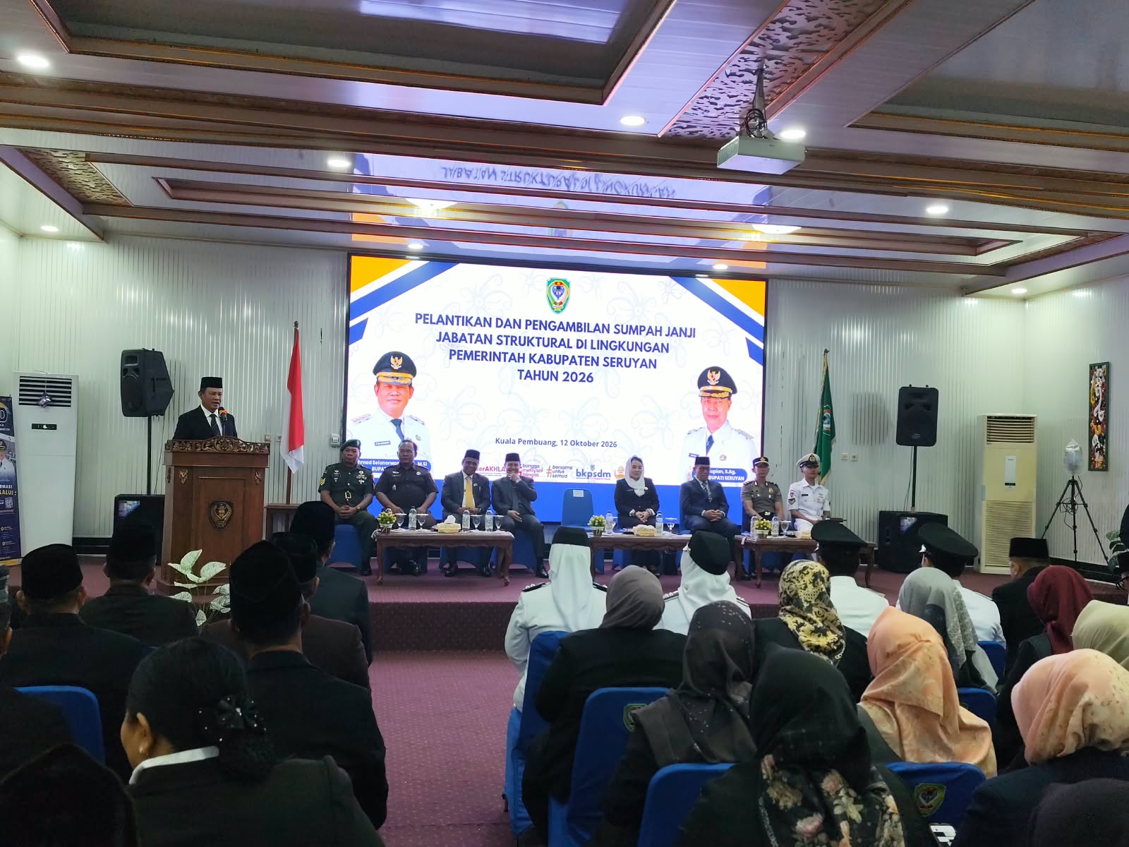 Bupati Seruyan Lantik 106 Pejabat, Ini Pesannya