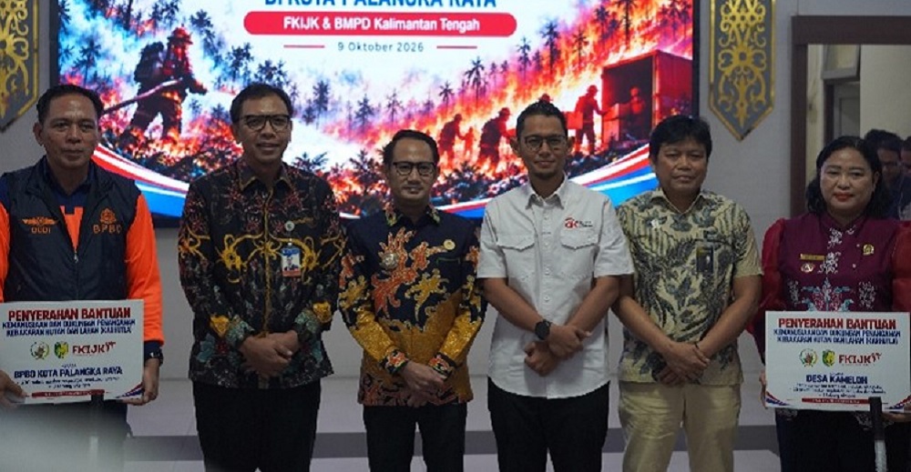 BMPD dan FKIJK Kalteng Salurkan Bantuan, Dukung Penanganan Karhutla di Palangka Raya