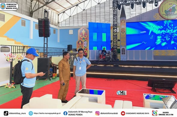Bupati Heriyus Tinjau Persiapan Pembukaan Sinode Umum XXV GKE di Puruk Cahu