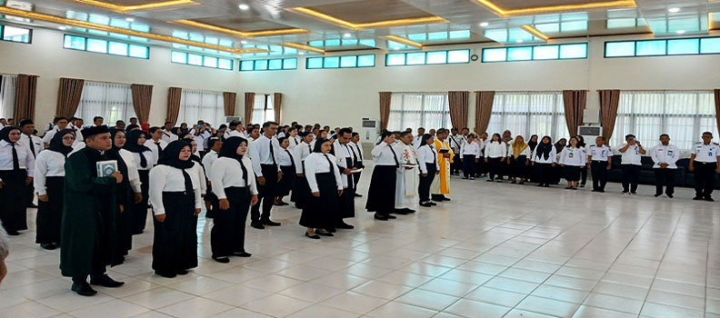 Wabup Barito Utara Minta Anggota BPD Baru Dilantik Menjaga Netralitas dan Bebas KKN