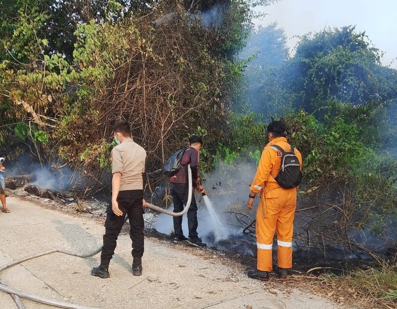 Karhutla Malawaken, BPBD Padamkan di Dua Titik Api