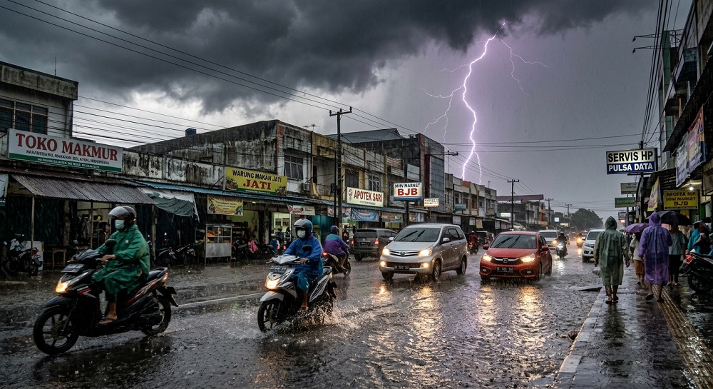 Prakiraan Cuaca Kalsel Hari Ini: Waspadai Terjadinya Hujan Petir di Lima Kabupaten/Kota Ini