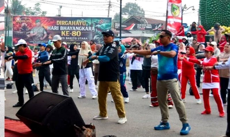 CFD Muara Teweh Diwarnai Senam dan Gowes