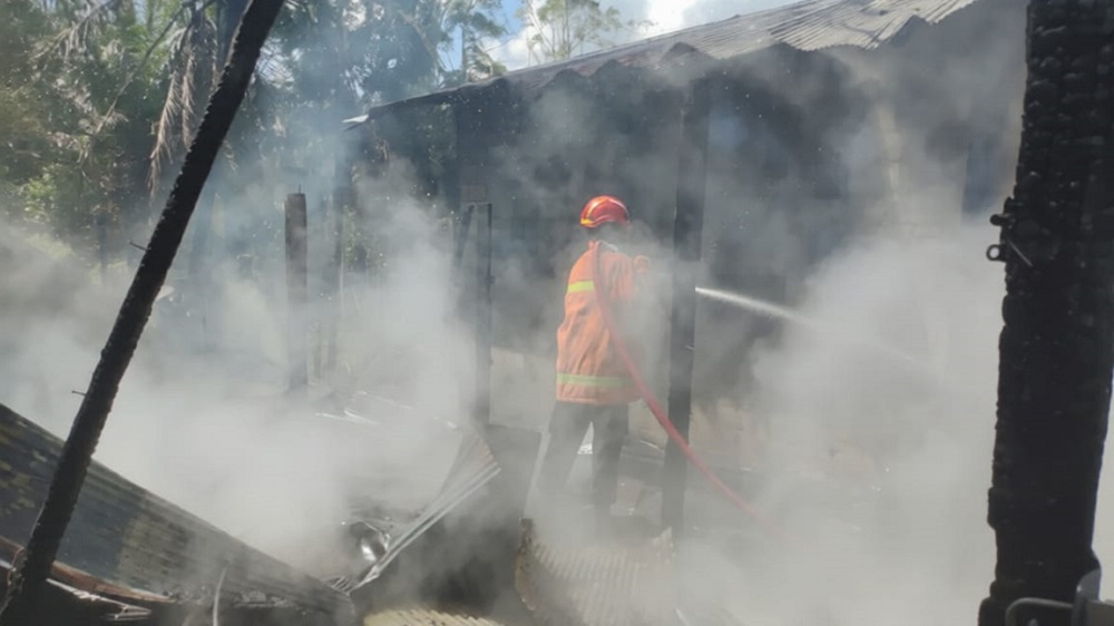 Pikap dan Warung Sayur Hangus Terbakar di Pundu, Api Membesar di Pinggir Jalan Trans Kalimantan