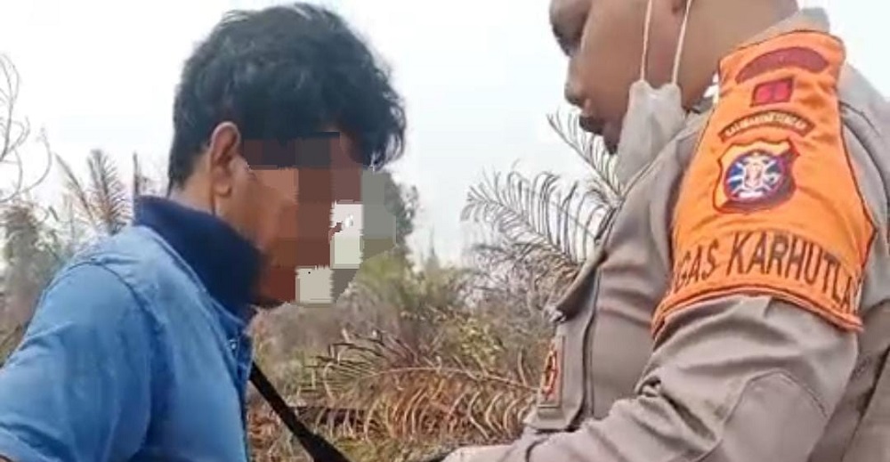 Diduga Bakar Lahan untuk Tanam Nanas, Warga Baamang Diamankan Polisi