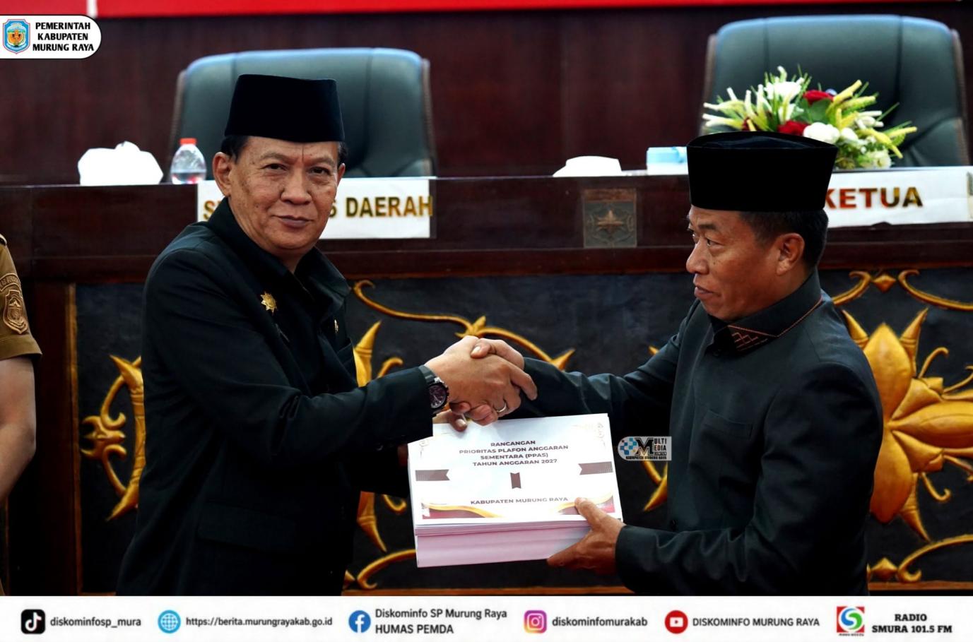 KUA-PPAS 2027 Diserahkan ke DPRD Mura