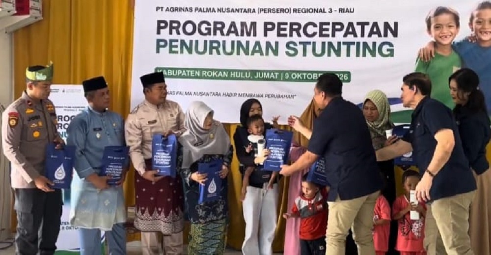 Ikut Tekan Angka Stunting di Rokan Hulu, Ini yang Dilakukan Agrinas Palma Nusantara