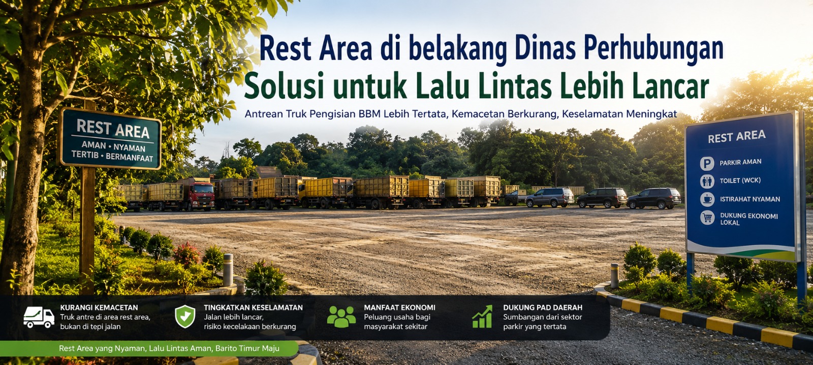 Pemkab Barito Timur Rencanakan Rest Area di Bundaran Gunung Perak