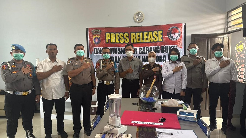 Ogah Barang Bukti Disalahgunakan, Polresta Palangka Raya Musnahkan 42 Gram Sabu-sabu