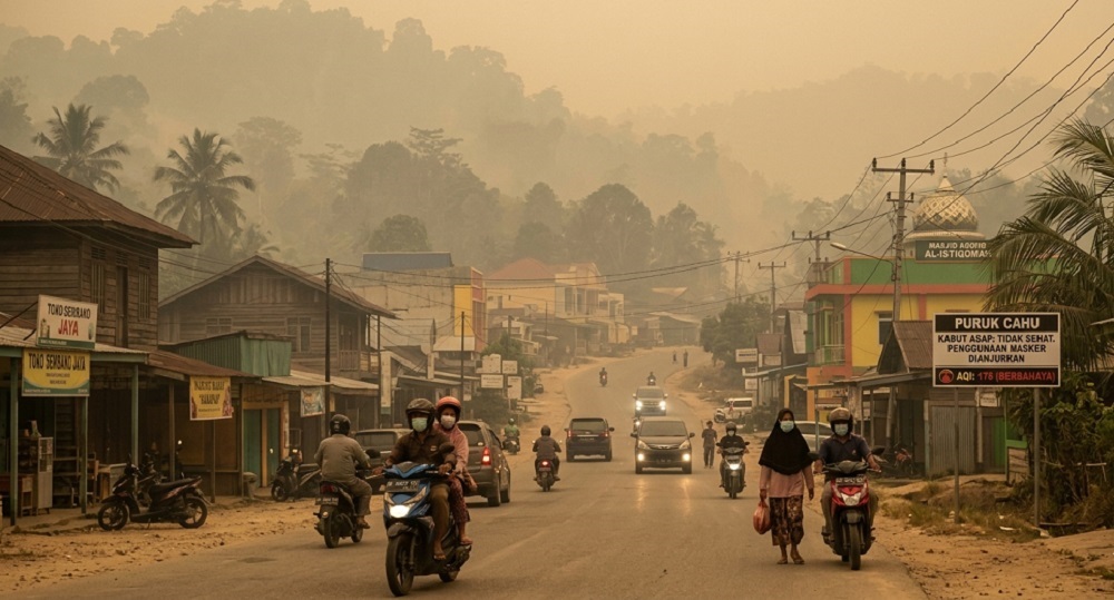 Prakiraan Cuaca Murung Raya: Rata-rata Udara Kabur, Murung dan Tanah Siang Selatan Kabut Asap