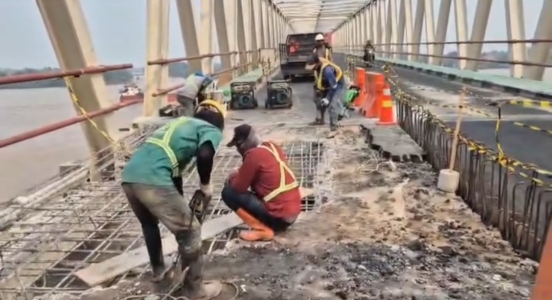 Jembatan Pulau Petak Kembali Ditutup Total, Ini Jadwalnya