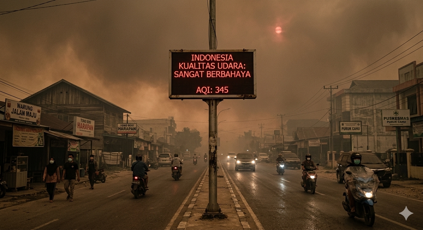 Waspada! Sampai Siang Nanti, Kualitas Udara Puruk Cahu dalam Status Berbahaya