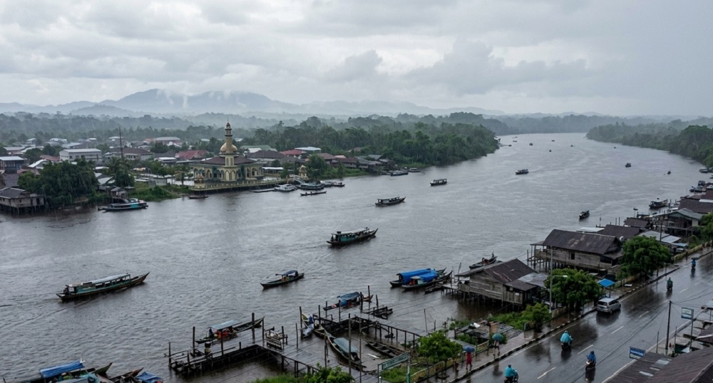 Prakiraan Cuaca Kota di Kalimantan: Samarinda Berawan, Tanjung Selor Hujan Ringan