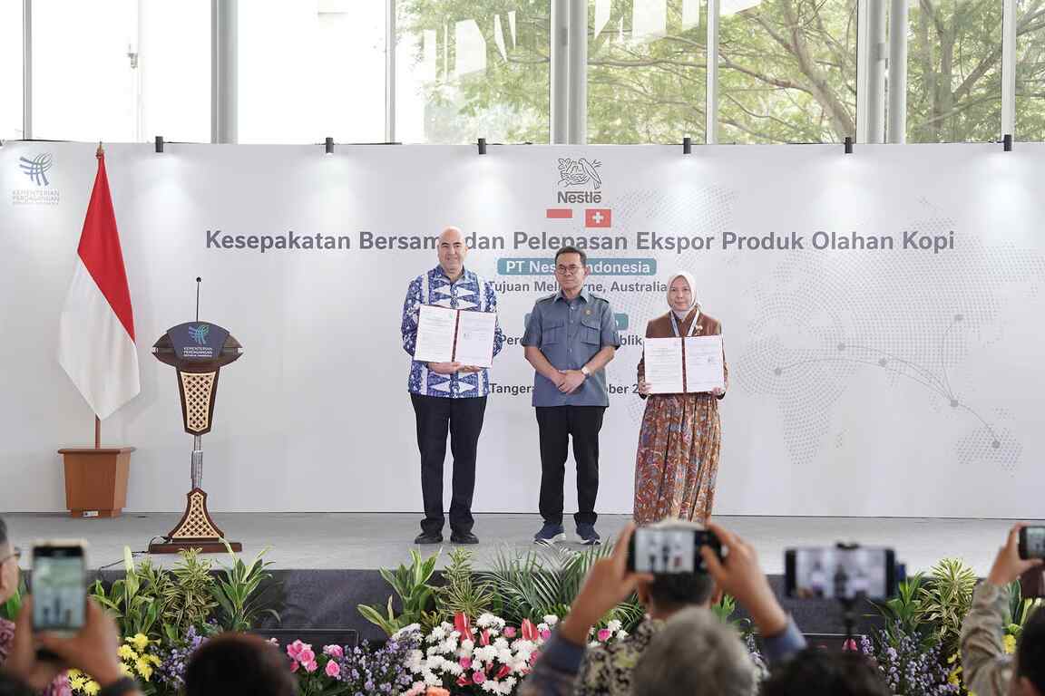 Kemendag dan Nestlé Indonesia Teken MoU Dorong Ekspor dari Hulu di TEI 2026