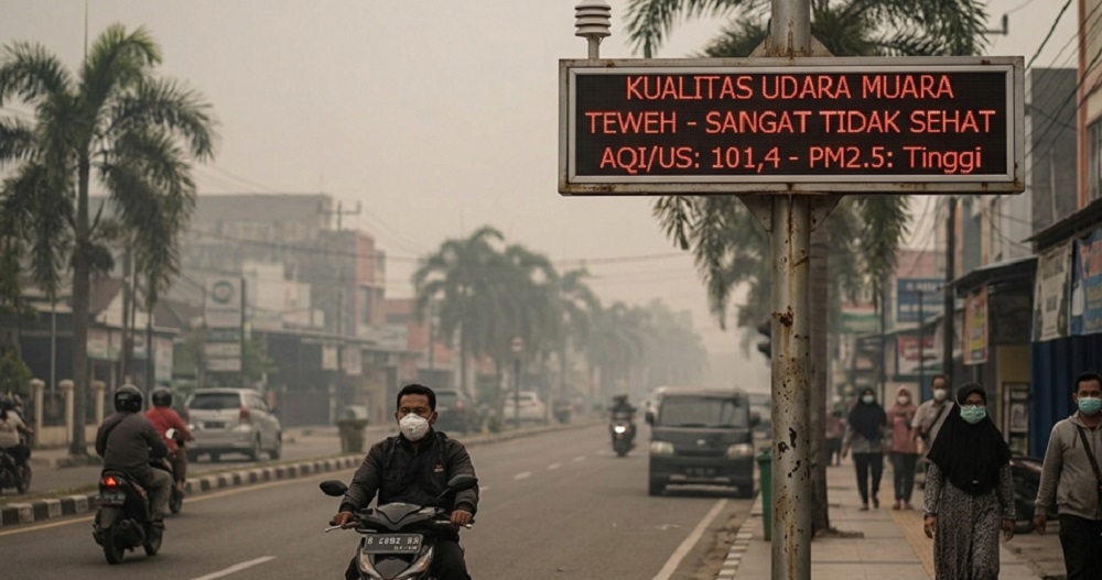 Waspada! Hingga Pukul 12.00 WIB, Kualitas Udara Muara Teweh Tidak Sehat