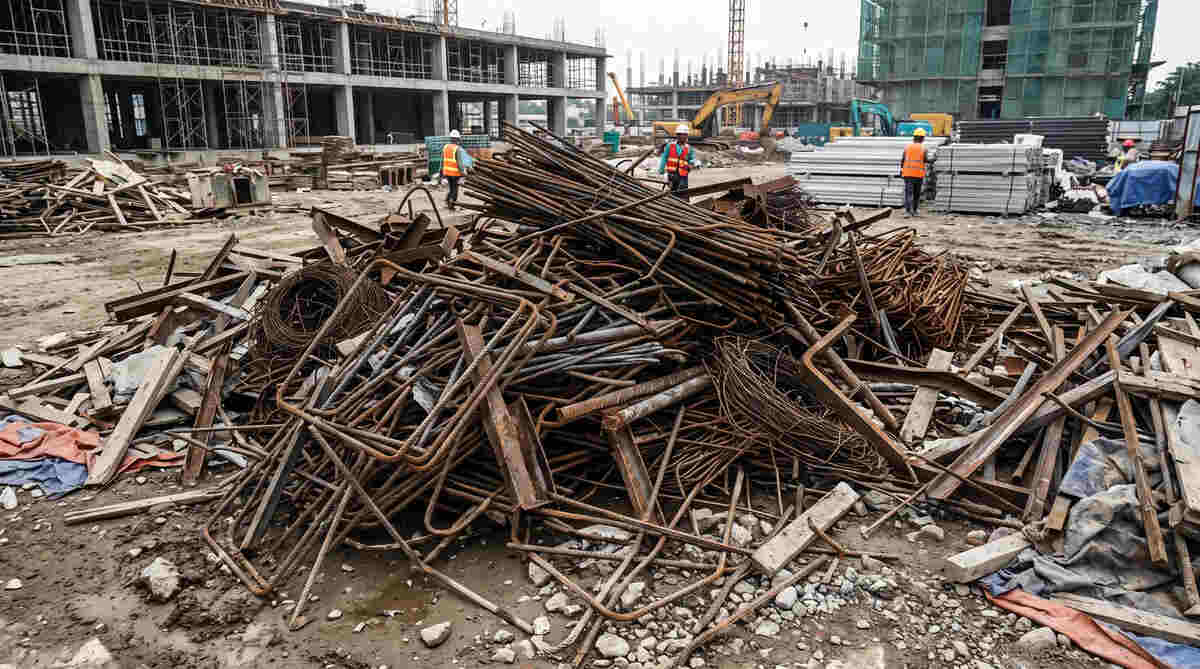 Sisa Potongan Besi Menumpuk, Anggaran Proyek Bocor Diam-Diam