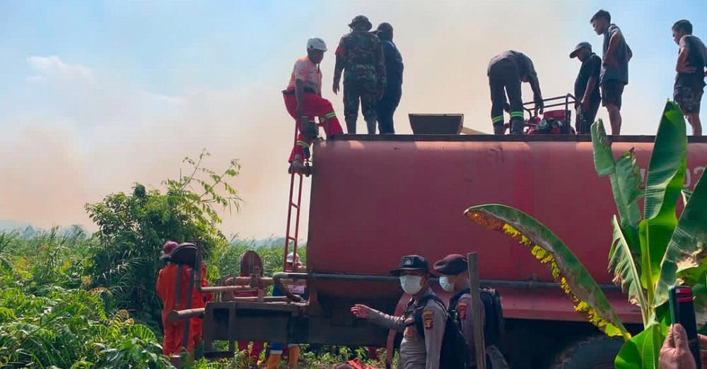 Tetiba Api Muncul di Palaran, Lahan Seluas 10 Hektare Pun Terbakar di Samarinda