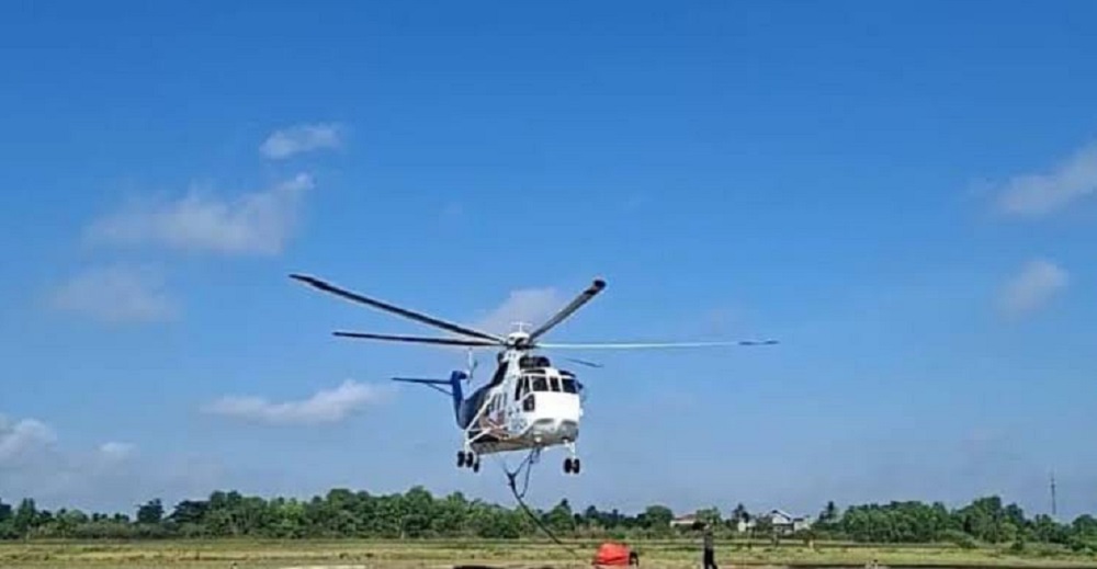 Sumber Air Terbatas, Dua Heli Water Bombing Disiapkan untuk Karhutla Kotawaringin Timur