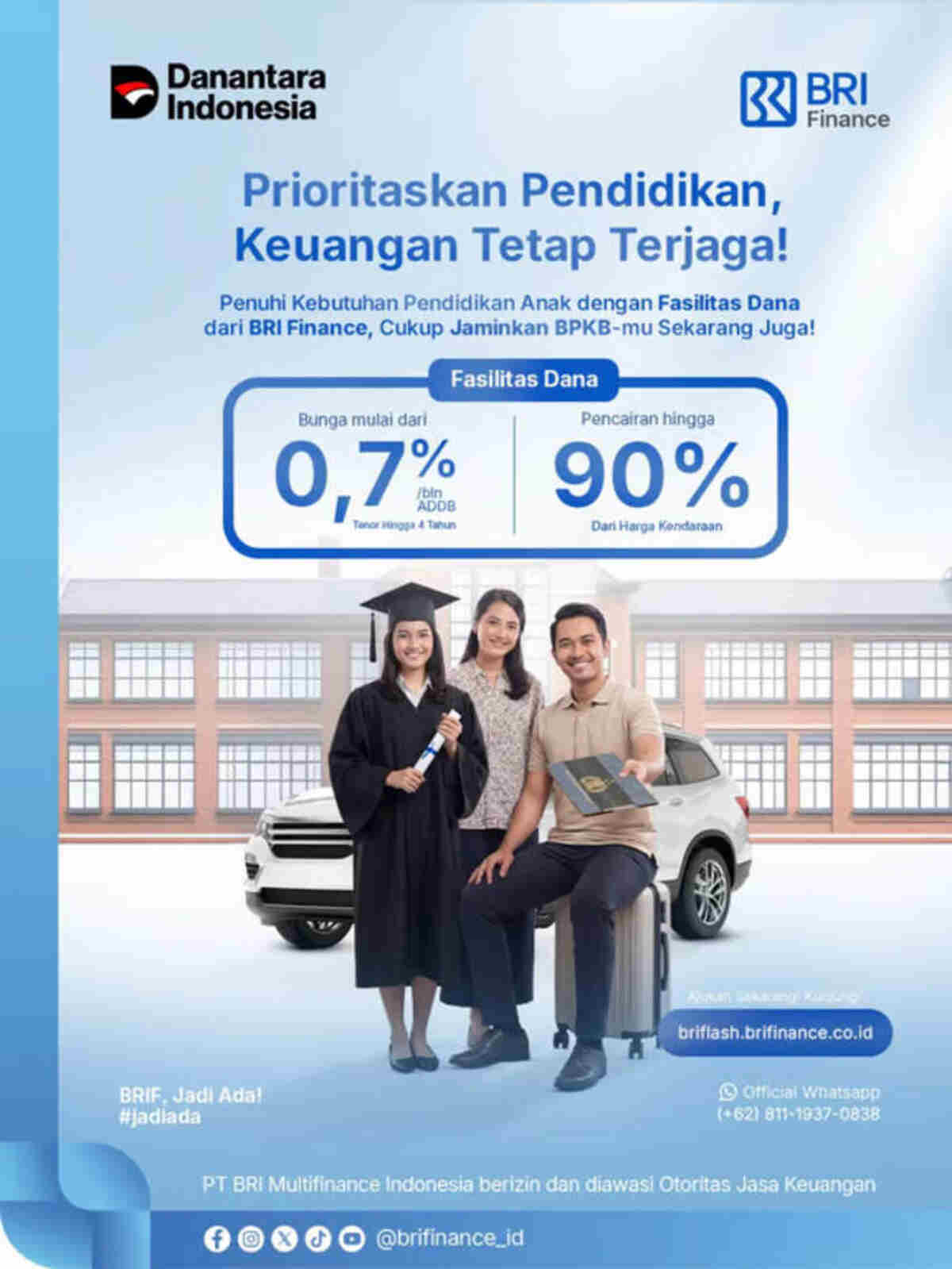 Siapkan Dana Pendidikan Anak, BRI Finance Hadirkan Solusi Dana Fleksibel