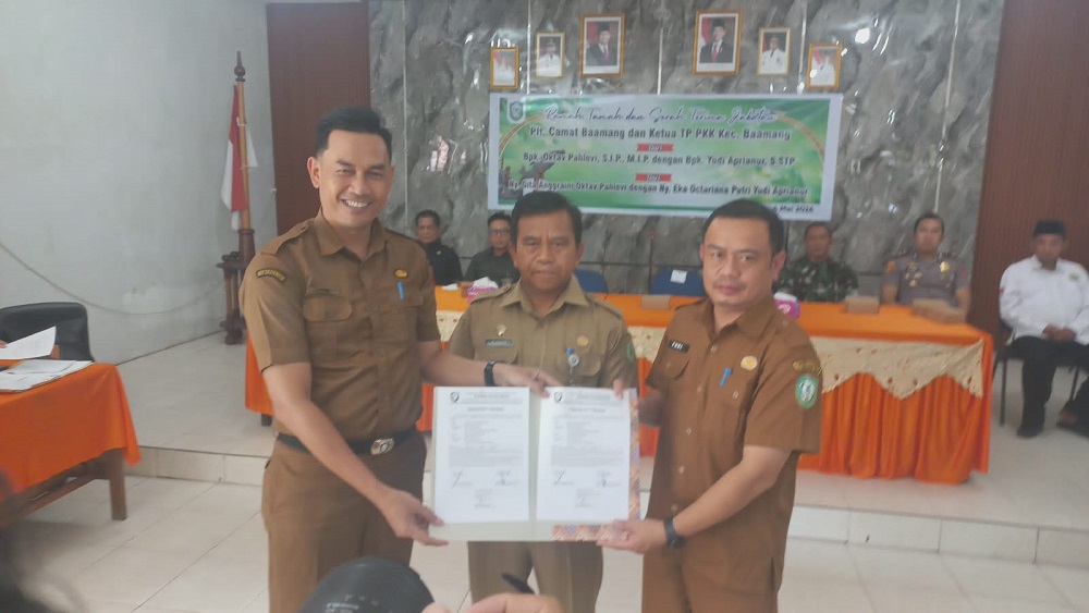 Estafet Plt Camat Baamang Bergulir, Yudi Aprianur Gantikan Oktav Pahlevi