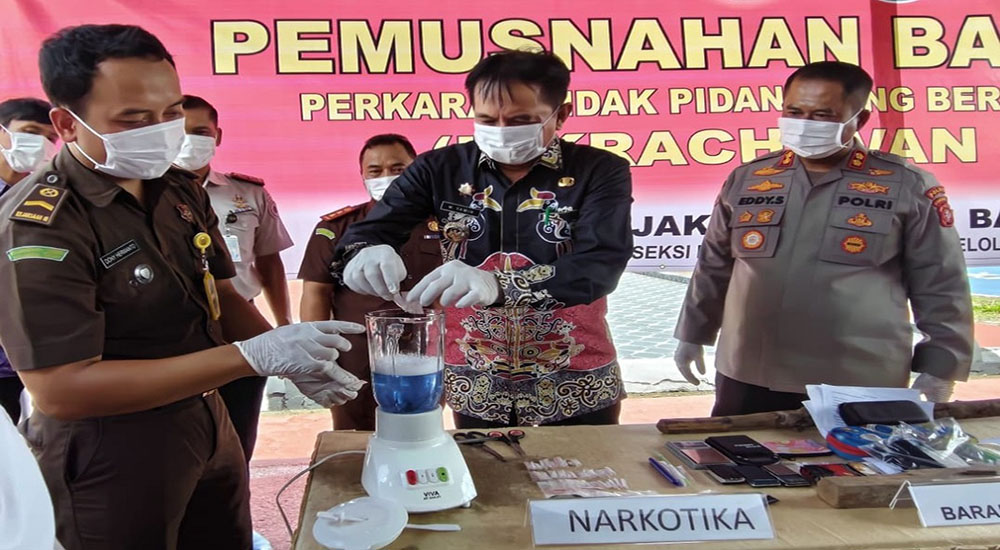 24 Perkara Telah Inkracht, Kejari Barito Timur Musnahkan 90 Barang Bukti