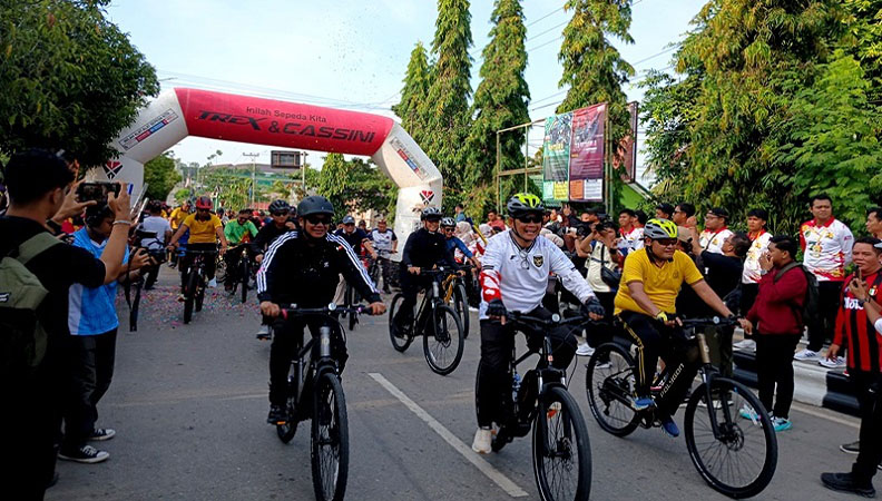 Bupati Shalahuddin: Gowes Bareng Jadi Momentum Penguat Sinergi dan Kebersamaan di Barito Utara