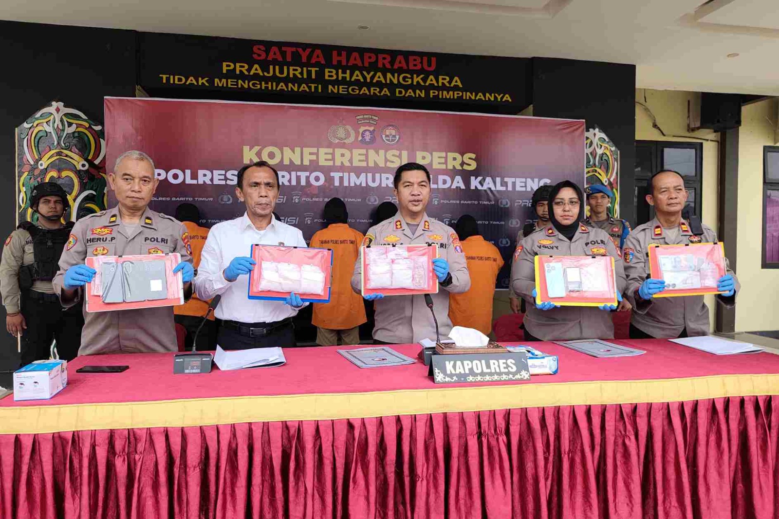 Polres Bartim Ungkap Tiga Kasus Narkoba, Sita 514 Gram Sabu