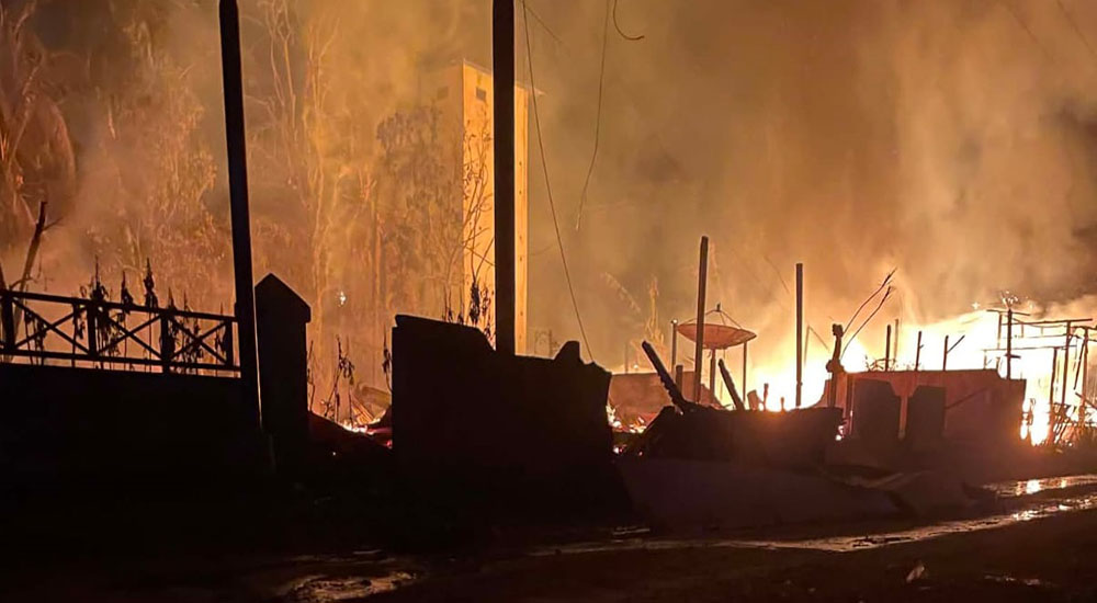 Si Jago Merah Mengamuk Dini Hari, Empat Rumah Warga Pemantang Kotim Terbakar