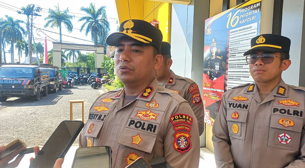 Tegaskan Larangan Membakar Lahan, Polisi Pasang Police Line di Sejumlah Titik Karhutla di Kotim