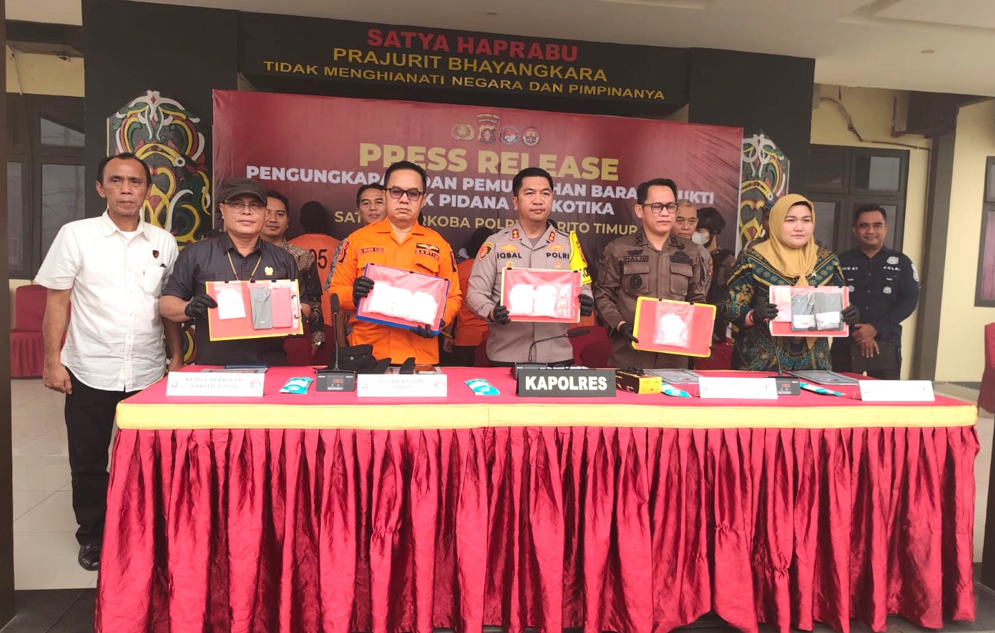 Dalam 5 Hari, 5 Pemain Sabu-sabu Diringkus Polres Barito Timur, Barbuknya Lebih dari Setengah Kilo