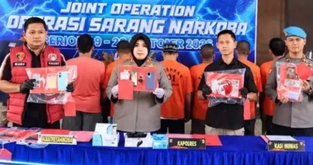 Genderang Perang Terus Ditabuh, Sebulan Polres Kapuas Amankan Lebih Seperempat Kilo Sabu-sabu 