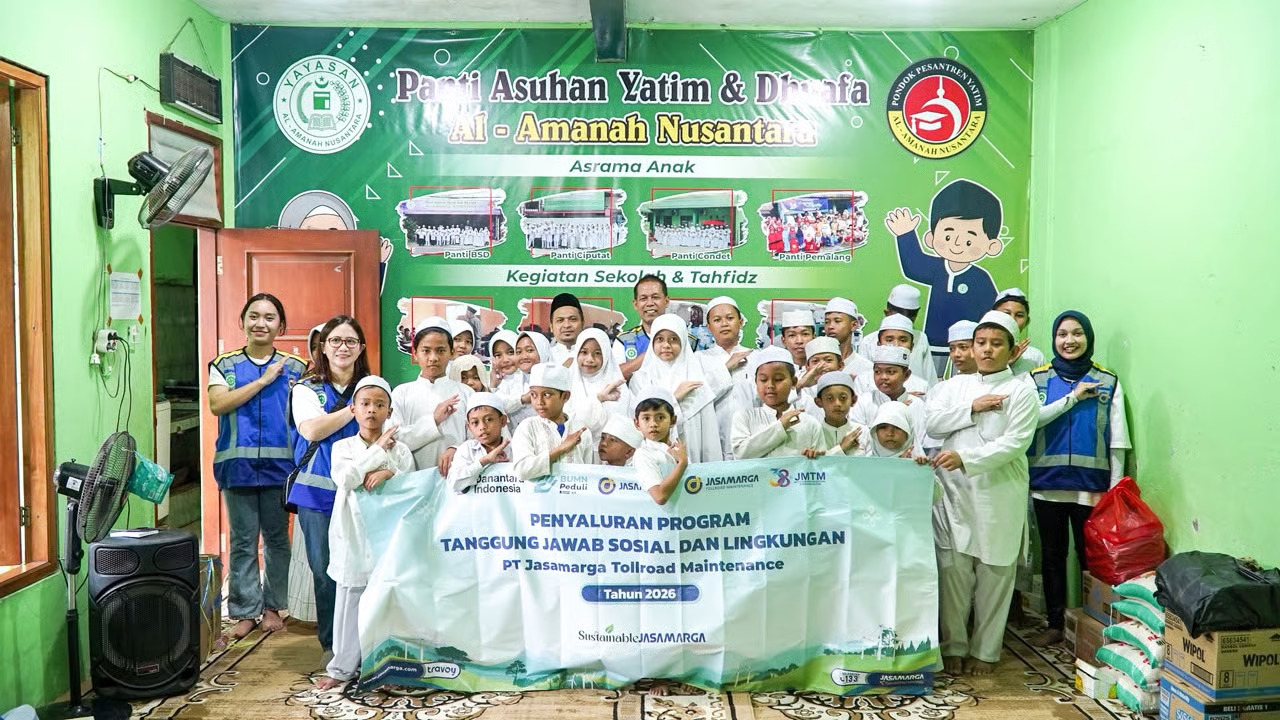 PT Jasamarga Tollroad Maintenance Salurkan Bantuan Ke Panti Asuhan Dalam Rangka Hari Ulang Tahun ke-38