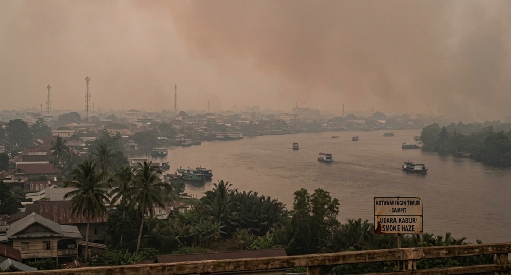 Prakiraan Cuaca Kalteng Hari Ini: Kabut Asap dan Udara Kabur Mengepung, Suhu Udara Kian Panas