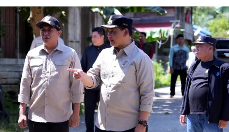 Bupati Barito Utara Pantau Progres Infrastruktur di Lahei