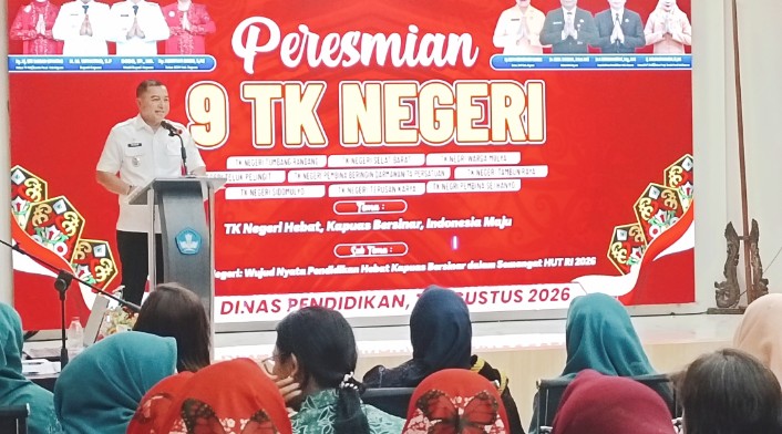 Bupati Kapuas Resmikan Sembilan TK Negeri, Perkuat Pendidikan Anak Usia Dini